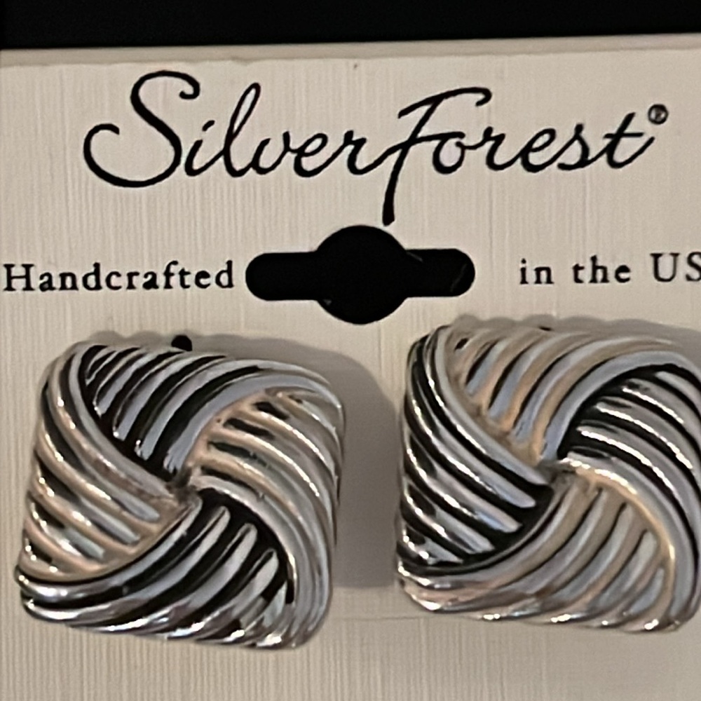 NWT Silver Forest Cuff links